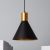Hanglamp goud zwart rond e27 fitting design