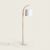 Vloerlamp stoffen kap en hout e27 fitting schakelaar stekker design modern minimalistisch 