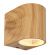 Kleine downlighter houtkleur gu10 fitting designverlichting 34163-1W 9007371432783 