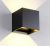 Buitenlamp kubus zwart gevelverlichting modern led 