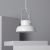 Industriele hanglamp wit met E27 fitting rond 