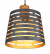 Hanglamp ablona globo lighting zwart gouden kap e27 fitting houten fitting 15451H 9007371408245 
