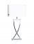 Tafellamp chrome met schakelaar e27 fitting by rydens design witte kap 2820430-5000 7391741204387