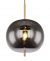 Hanglamp zwart goud 'Blacky I' rookglas modern E27 fitting 300mm