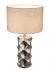 Tafellamp grijs e27 fitting 480mm staande lamp chrome