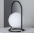 Design lamp oplaadbaar LED tafellamp zwart & wit dimbaar 'Rizzo'