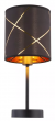 Tafellamp zwart met gouden kap e14 fitting schakelaar bemmo globo lighting 15431T 9007371400904