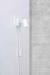 Wandlamp wit met stekker 'Frida' Nordlux gu10 spot verstelbaar leeslamp 115mm 
