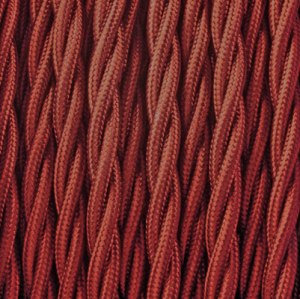 Stoffen snoer gevlochten rood Bourgondië gedraaid stof kabel 