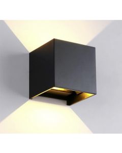 Wandlamp kubus verstelbaar antraciet