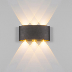 Led lamp zwart warm wit 3 up down light Buitenverlichting dimbaar dimmable dim design aluminium