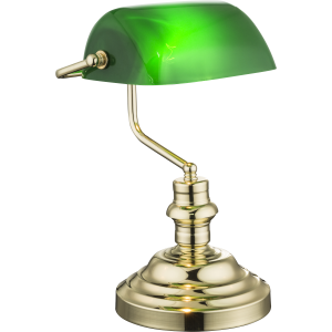 Tafellamp antiek banker lamp modern e14 fitting