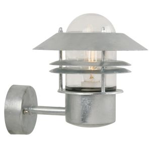 Nordlux Blokhus wandlamp gegalvaniseerd E27 fitting glas en metaal 5061442 25011031 5701581116047