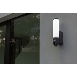Moderne wandlamp buiten met camera en bewegingssensor Lutec 6939412014050 smart microfoon