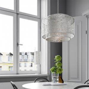 Byrydens lamp zilver hanglamp modern ontwerp design tafel