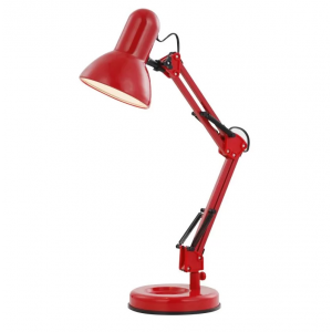famous tafellamp rood e27 fitting schakelaar globo lighting 