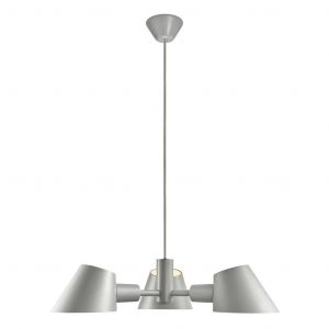 Zilveren hanglamp modern rond 600mm 3x e27 fitting 2120703010