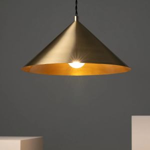 Gouden hanglamp met E27 fitting metaal goud 