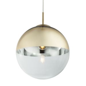Hanglamp goud glas modern 300mm E27 fitting 
