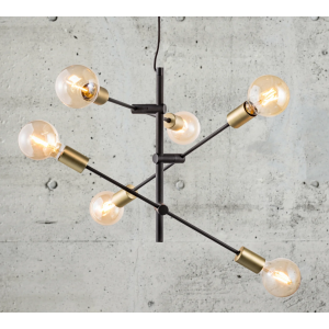Hanglamp goud zwart Nordlux Josefine hanglamp modern E27 fitting