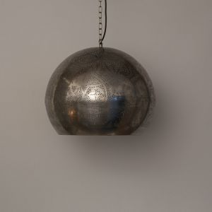 Hanglamp E27 fitting modern zilveren 400mm filigrain