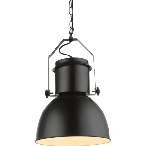 Hanglamp metaal industrieel E27 fitting zwart