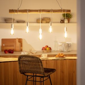 hanglamp hout industrieel wit modern e27 fitting led lamp