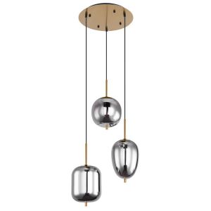 Rookglas hanglamp modern led lamp e14 fitting  15345-3MM
