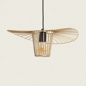 Kooi hanglamp modern goud met E27 fitting 'Ernesto'