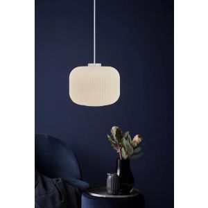 Nordlux hanglamp 'Milford 30' opaal glas E27 fitting 300mm op FOIR.nl