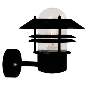 Nordlux wandlamp zwart E27 fitting voordeur verlichting glas