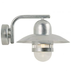 Nordlux Nibe wandlamp modern E27 fitting zilver voordeur