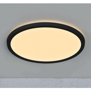 Moderne plafondlamp dimbaar met moodmaker 2015026103 Nordlux zwarte rand 