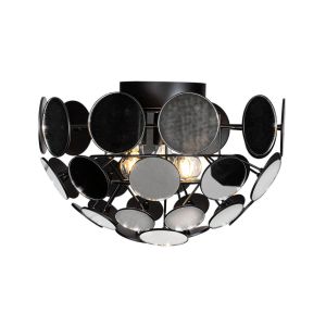 design plafondlamp by rydens zwart en spiegels e27 fittingen 4201980-7004