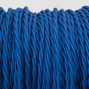 Royal blauw gedraaide kabel