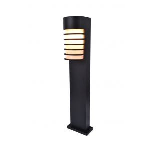 Moderne tuinlamp met ingebouwde E27 fitting mat zwart 7207601012 6939412070575 IP54 fulton Lutec