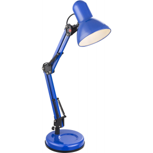 Verstelbare tafellamp blauw bureaulamp 