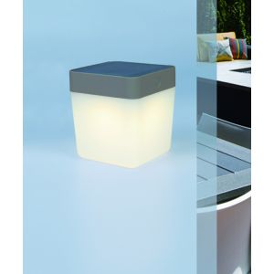 Moderne tafellamp met zonnepaneel en ingebouwde LED lichtbron