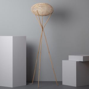 Bamboe lamp Vloerlamp hout e27 fitting modern groot