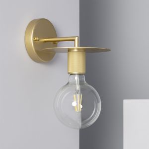 Gouden wandlamp e27 fitting design metaal