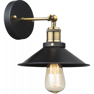 industriële wandlamp zwart E27 fitting verstelbaar 