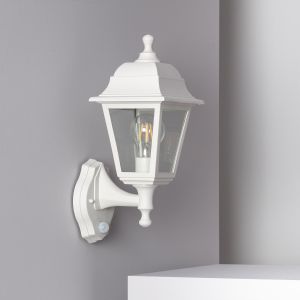 Buitenlamp wit met sensor Klassiek voordeur pir led lamp modern e27