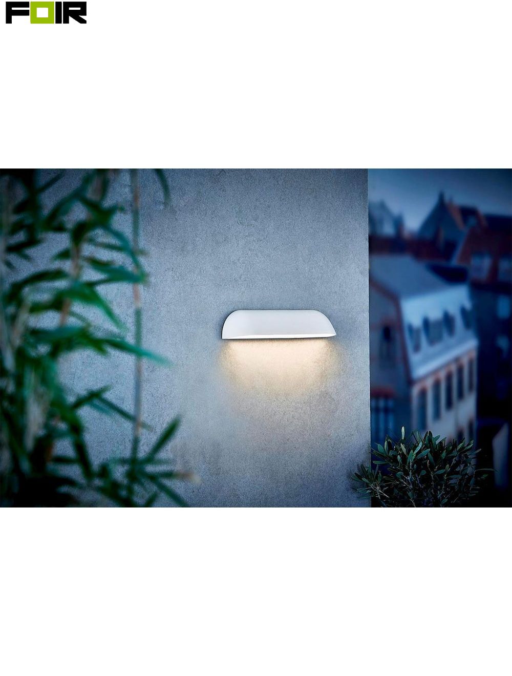 Knipoog staart Geniet Nordlux 'Front 36' witte wandlamp 360mm LED buitenverli