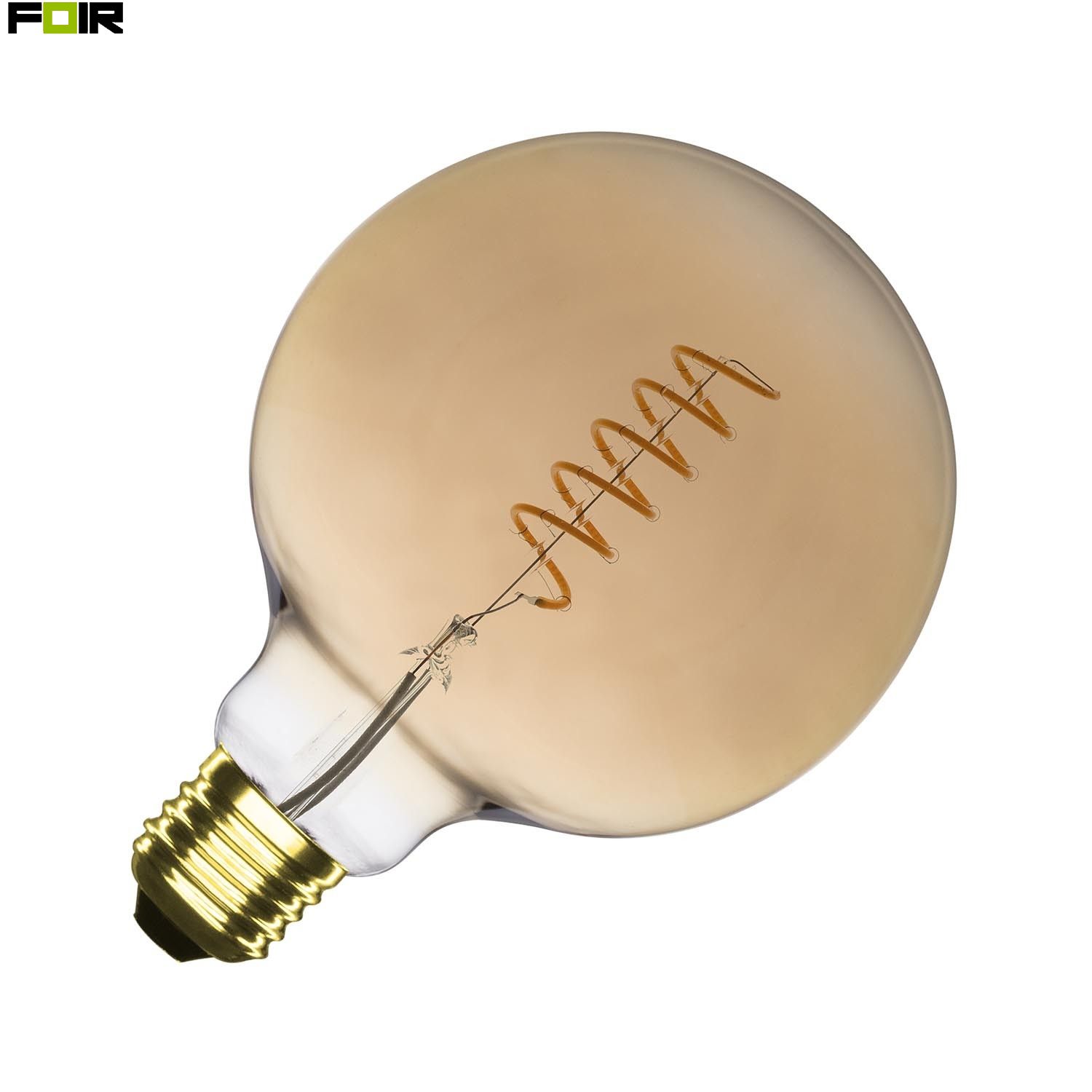 Beginner Actuator dak G125 E27 4W Supreme Spiral gouden gloeidraad LED lamp (dimbaar)