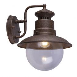 Wandlamp modern led lamp buitenlamp roest bruin
