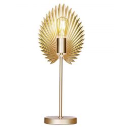 Gouden tafellamp met e27 fitting en schakelaar by rydens aruba 