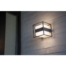 Moderne vierkante wandlamp met ingebouwde LED lichtbron kubus Lutec 6939412049977 5199201118