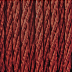 Stoffen snoer gevlochten rood Bourgondië gedraaid stof kabel 