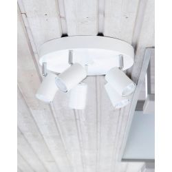 witte plafondlamp verstelbaar gu10 fittingen designverlichting by rydens correct dimbaar