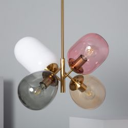 Hanglamp glas meerdere bollen design